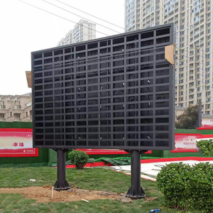 led显示屏不锈钢框架户外w立柱钢架全彩屏简易边框前维护防水箱体