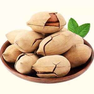 新货坚果奶油味碧根果500g袋装散装称斤长寿果干果仁零食整箱5斤