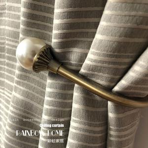 珍珠u型窗帘墙钩挂钩壁钩锌合金现代简约时尚北欧风格配件