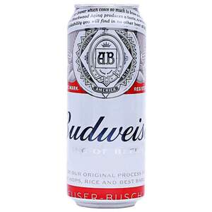 tt乌克兰原装进口budweiser百威啤酒500ml*24罐原装原瓶整箱