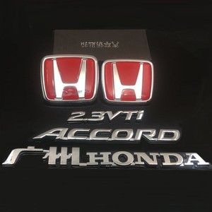 专用款本田六代雅阁红色前车标后车标accord2.3vti广州honda字标