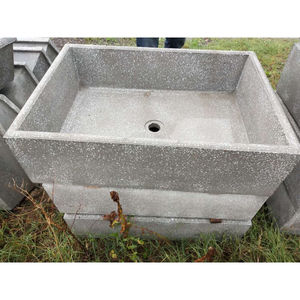 室外水池水磨石仿大理石洗衣池槽拖把池户外院子台盆一体落地水槽