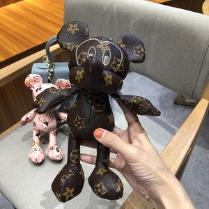 适用lv包可爱米奇公仔包包挂件老花网红米老鼠时尚汽车摆件男女潮