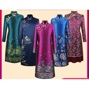 新款寿衣 殡葬用品 女全套 年轻人老人寿服 纯棉斜襟裙装冲喜寿品