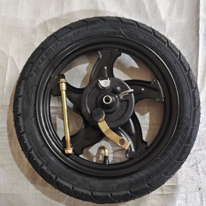 电动车前轮碟刹全新简易款电动车钢圈前轮14×25014×27514×2.12