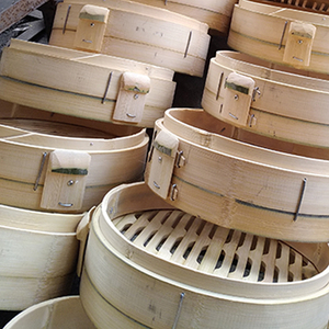 竹制兴国蒸茏米粉鱼家用四星x望月兴国粉笼床用小笼包竹笼屉包邮