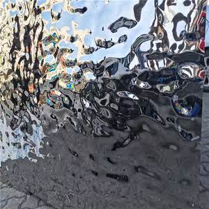 不锈钢大中小8k镜面波浪板天花吊顶背景墙装饰金属压花板水波纹板