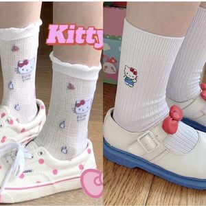 袜子女卡通日系短筒透气凯蒂猫可爱kitty短袜夏季薄款动漫小腿袜