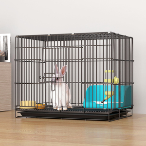 的自由空间防喷尿加粗兔子笼子兔笼子家养垂耳兔铁丝笼带垫折耳免