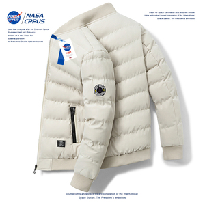 NASA反季清仓冬季男士羽绒服2023新款外套男装短款轻薄棒球服棉衣