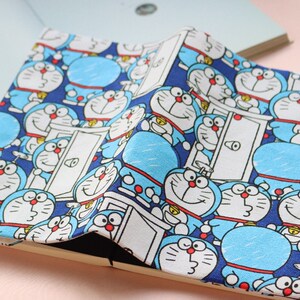 2021真我 机器猫 p手工布书衣 漫画手帐本 哆啦a梦手账封套 余白