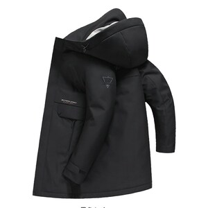 江苏特别特服装有限公司2021新款高端可脱卸内胆中长款鹅绒羽绒服