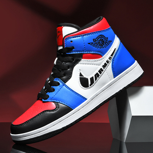 耐克男鞋青少年aj1学生经典配色高帮板鞋透气正版韩版潮流高帮鞋
