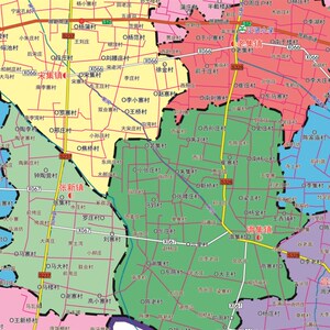 18年安徽省阜阳市临泉县地图  交通旅游行政乡镇w村落分布地图