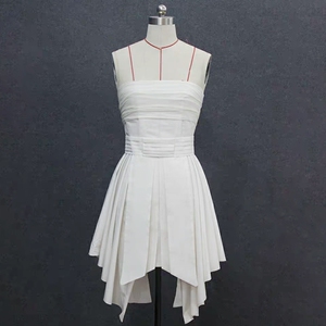 立体裁剪布料白胚坯布服装设计涤棉白色散剪中国风纯z色兴隆纺织