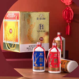 贵州茅台陈年老坛v35富贵万年 500ml*4瓶52度浓香型白酒礼盒装