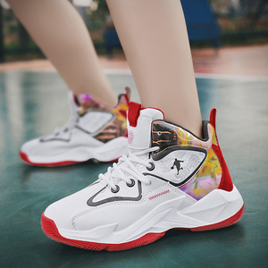 安踏02男童蓝球鞋夏季安踏青黑色休闲耐磨aj蓝球潮鞋高帮运动球鞋