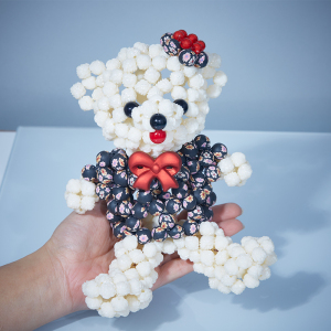 手工diy成人编织制作品家居摆件饰品动物串珠可爱熊材料包散珠子