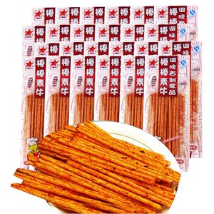 李星星棒棒素牛辣条 80/90后怀旧人参棒棒牛零食辣条面筋食品