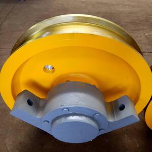 矿1山单轮缘车行吊车轮行平走单轨道行轮走轮加工行车车轮