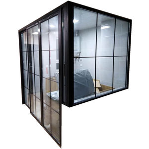 拐角隔断推拉门厨房阳台卧室简约极窄空间隔断青岛铝合金门窗工厂