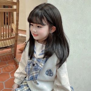 宝宝婴儿童套公主中长卷发摄影套女童假发新年头饰婴幼儿假发