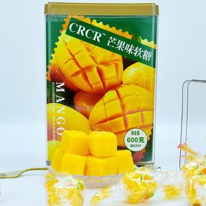 CRCR芒果味软糖600g约45枚芒果软糕水果味糖果喜糖年货休闲小零食