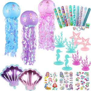 Cute Mermaid Party Favors Starfish Shell paper Lantern Memai