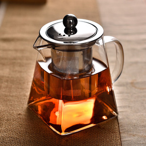 高档玻璃茶壶公道杯一体家用耐高温过滤泡茶壶加厚防爆花茶煮茶器