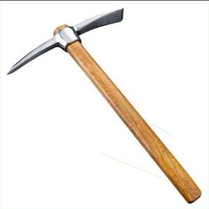 连野精品日式户外手拿冰镐园林小锄小锄头全钢园艺家用种菜挖笋0