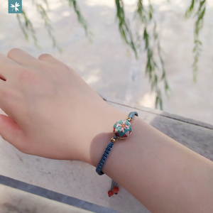 半闲手作 手鞠球diy手链手绳材料包成品l饰品手工绣制礼物送教程