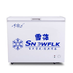 【雪花官方店】雪花snowflk232升家用小型冰柜商用卧式冷柜冷藏冷