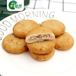 仿虎皮鱼饼火锅丸子海鲜丸子麻辣烫关东煮火锅食材速冻丸子丸福贵