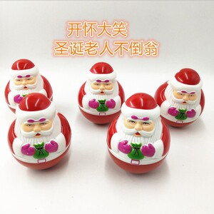 80后经典哈哈笑不倒翁玩具宝宝儿童益智玩具圣诞老人不倒翁会笑