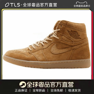 air jordan 1 wheat aj1 high og小麦色高帮男女篮球鞋555088-710