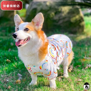 柯基专用衣服夏季薄款中型犬夏天透气居家睡衣防掉毛宠物狗狗夏装