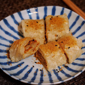 红糖麻糍浙江台州特产糯米糍粑传统糕点心手工包馅