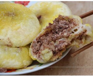 贵州豆沙粑油炸粑粑红豆糍粑纯糯米红豆糍粑咸味豆