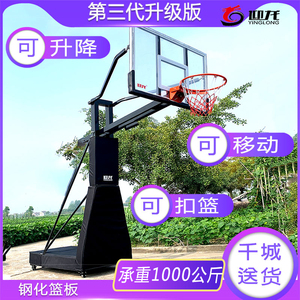 迎龙移动户外篮球架比赛标准成人篮球框室外家用儿童升降可扣篮