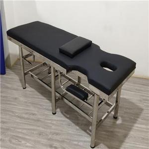 不锈钢按摩床理疗床多功能正骨床中医推拿床诊疗床带洞检查床加固