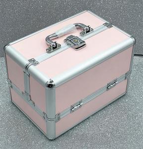 箱铝合金工具手提化妆纹绣美甲收纳盒双开美容大可箱包多功能锁bx
