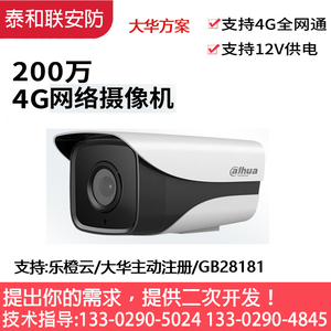 工厂园区市政视频监控高清球型4G网络摄像机头GB28181乐橙云