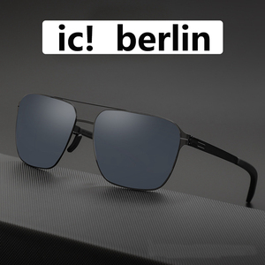 ic berlin 太阳镜男高清防紫外线墨镜德国无螺丝钢片墨镜柏林眼镜