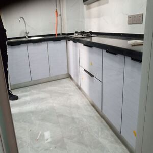 橱柜门定制订做大理石铝合金灶台门门板厨房铰链全铝柜门金刚门