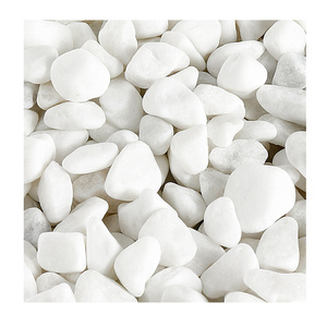 小白石子庭院铺路白色鹅卵石造景枯d山水洗米花园园林景观小白石