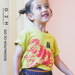 日本G2H｜GO TO HOLLYWOOD 24SS男女童龍印花短袖T恤
