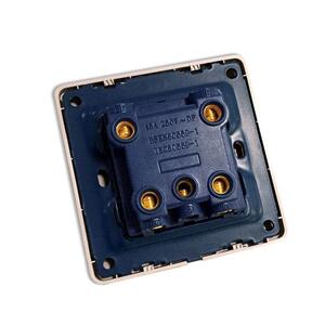 45a大功率开关 高电流双刀双断 双极曲架开关 86一开白色电源面板