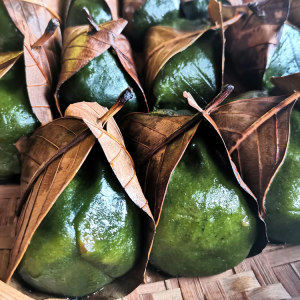 蒿子粑粑湖南湘西沅陵特产艾草蒿菜糍粑艾叶糯米青