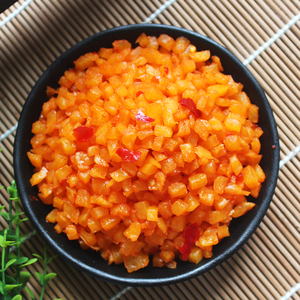 热干面专用萝卜丁煎饼果子咸菜红油脆丁榨菜粒整箱红带箱10斤酱菜