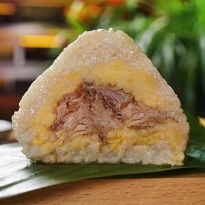 咸蛋黄叉烧粽子肉粽广东手工新鲜发批商用蒸粽400g绿豆大只端午